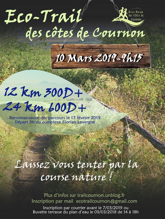 Eco Trail des côtes de Cournon Eco Trail des côtes de Cournon