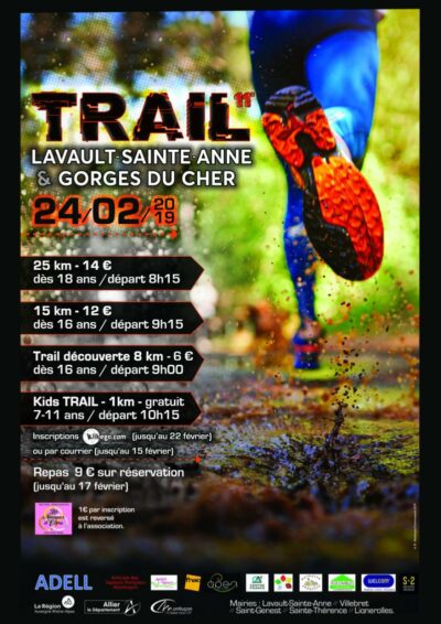 Trail de Lavault Sainte Anne et des Gorges du Cher