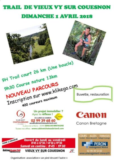 Trail de vieux vy sur couesnon