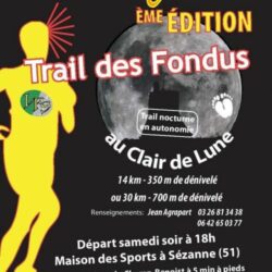 Trail des fondus au clair de lune