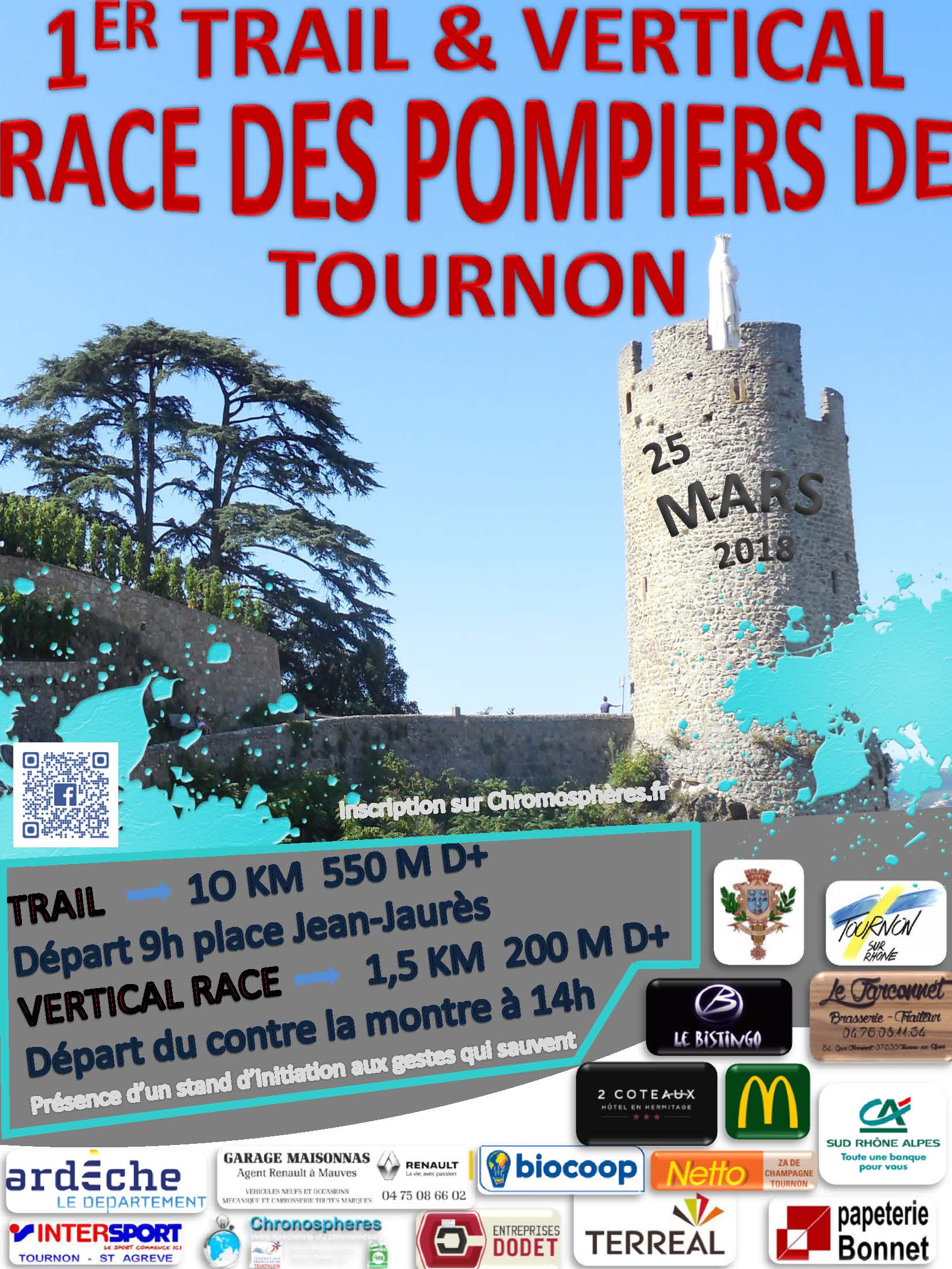 Trail et Verticale Race des Pompiers de Tournon Trail et Verticale Race des Pompiers de Tournon