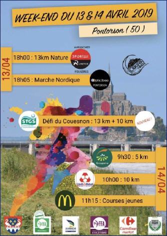 10 km courir en baie pontorson