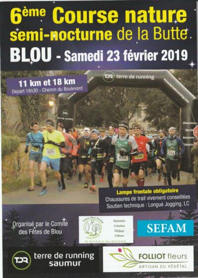 Course nature semi-nocturne de la butte