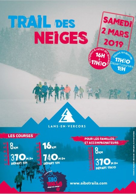 Trail blanc de lans en vercors