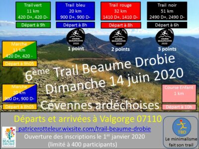 Trail Beaume Drobie