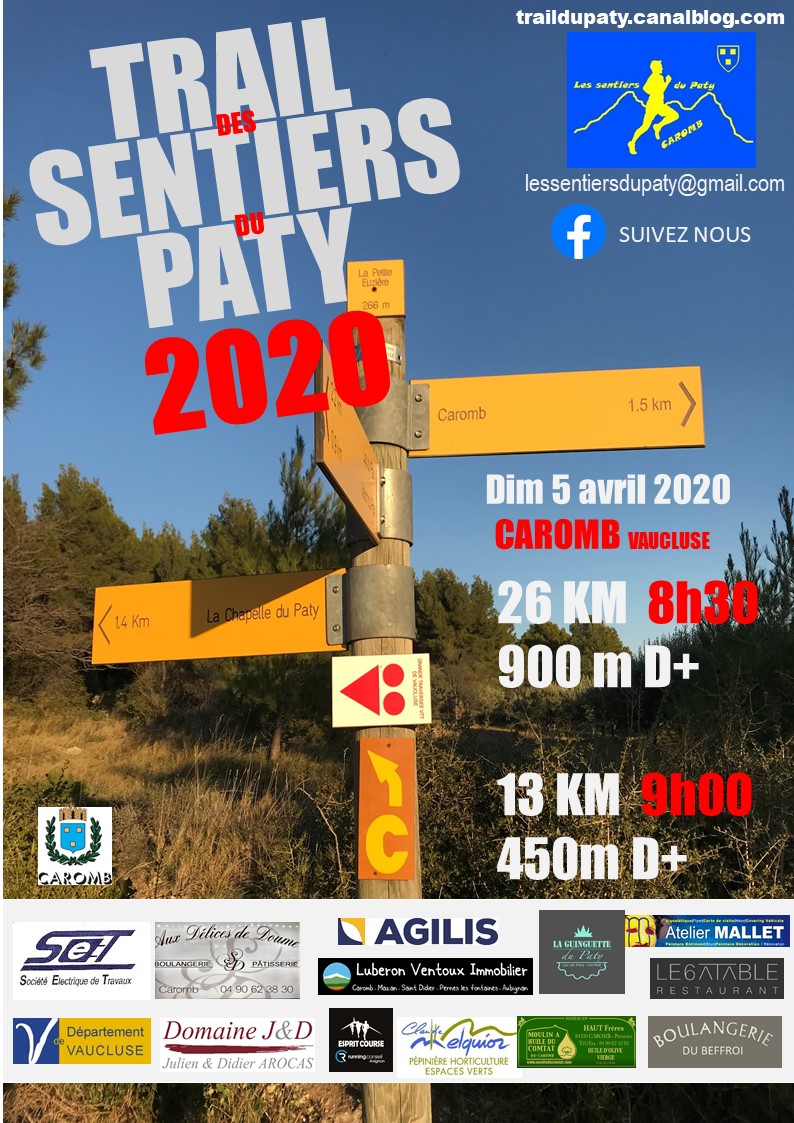 Trail Les Sentiers du Paty Trail Les Sentiers du Paty