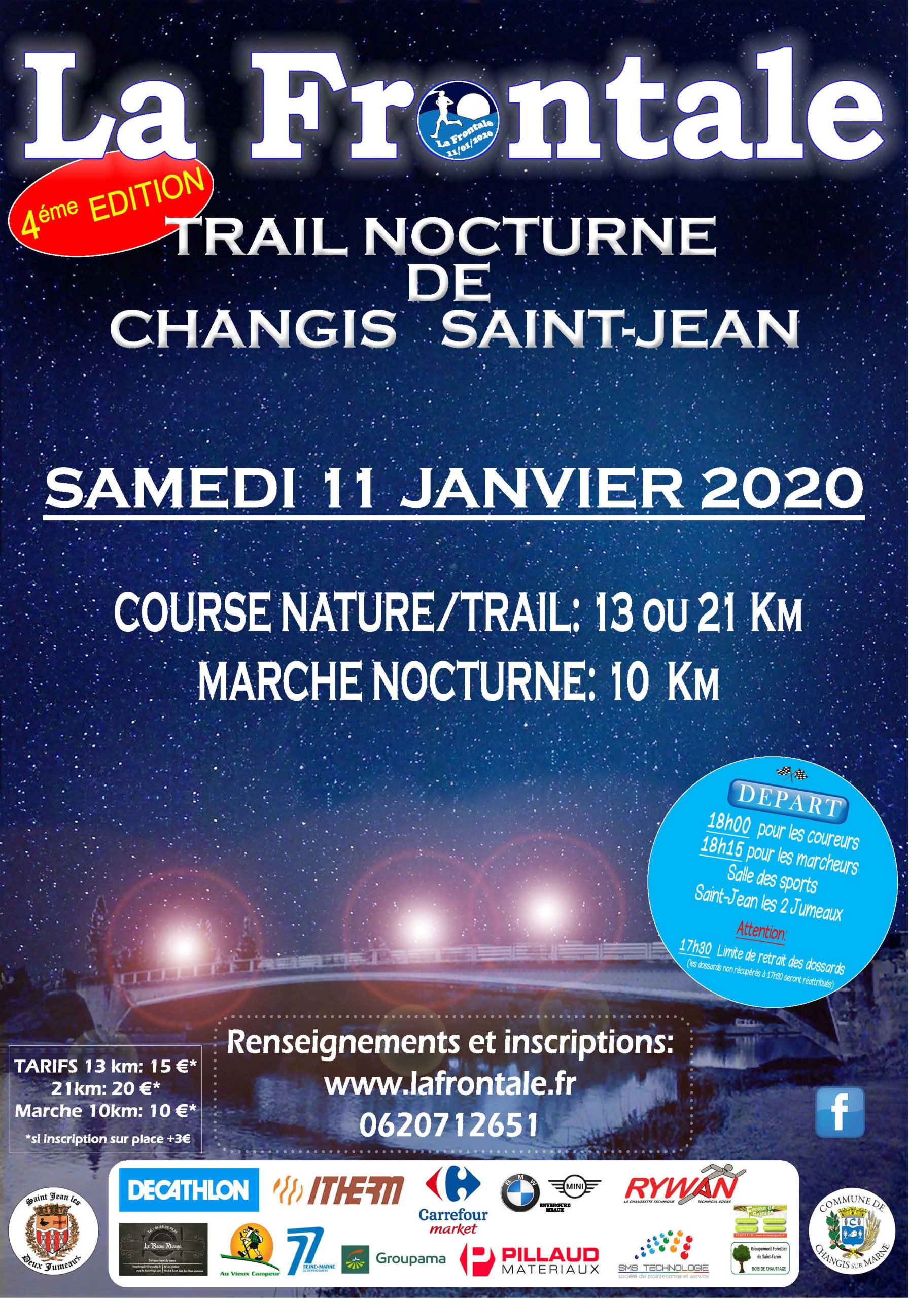 Trail nocturne La Frontale Trail nocturne La Frontale