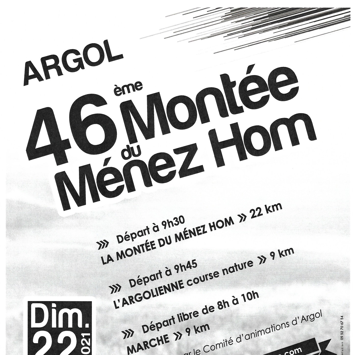 La montée du ménez-hom La montée du ménez-hom