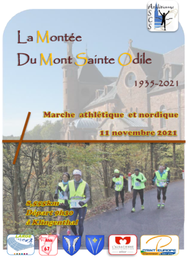 Montee du mont Ste Odile à la marche