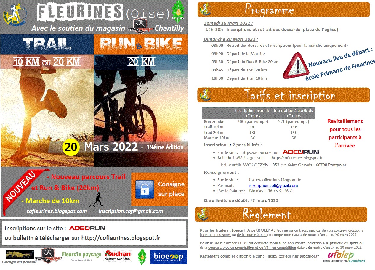 Trail et Run and bike de Fleurines Trail et Run and bike de Fleurines