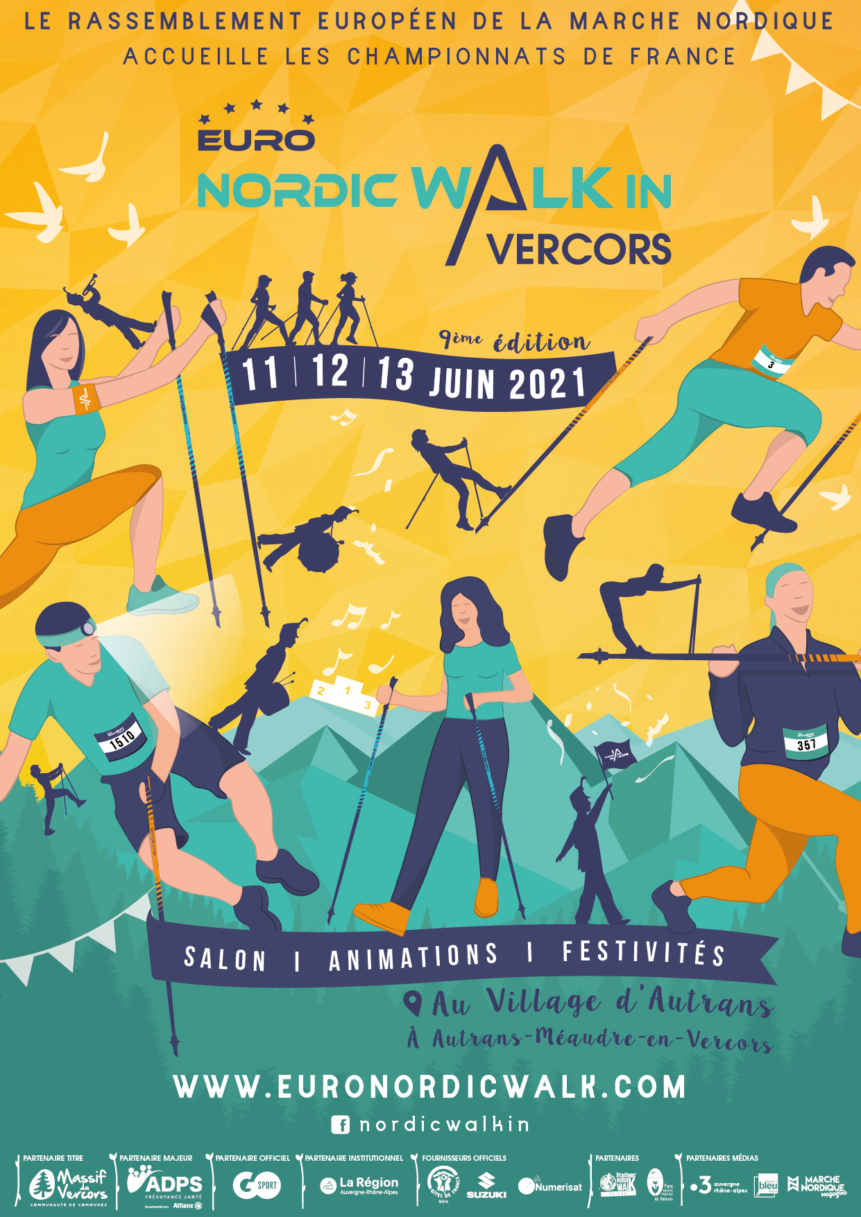 Nordic Walk In Vercors