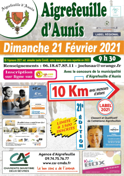 10 km de l'Athlètisme Aigrefeuillais