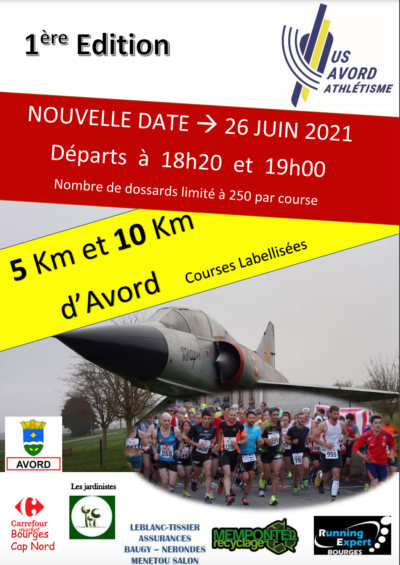 5 et 10 km d'Avord