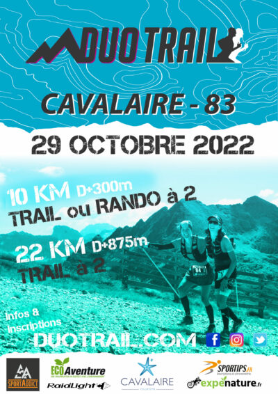 Duo trail cavalaire sur mer