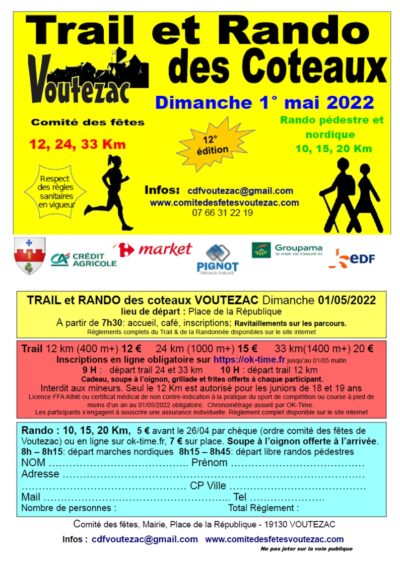 Trail des Coteaux - Voutezac