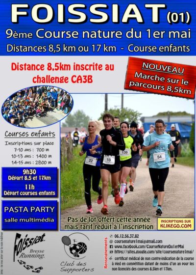 Courses nature du 1er mai Foissiat