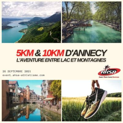10km et 5km du lac d'Annecy