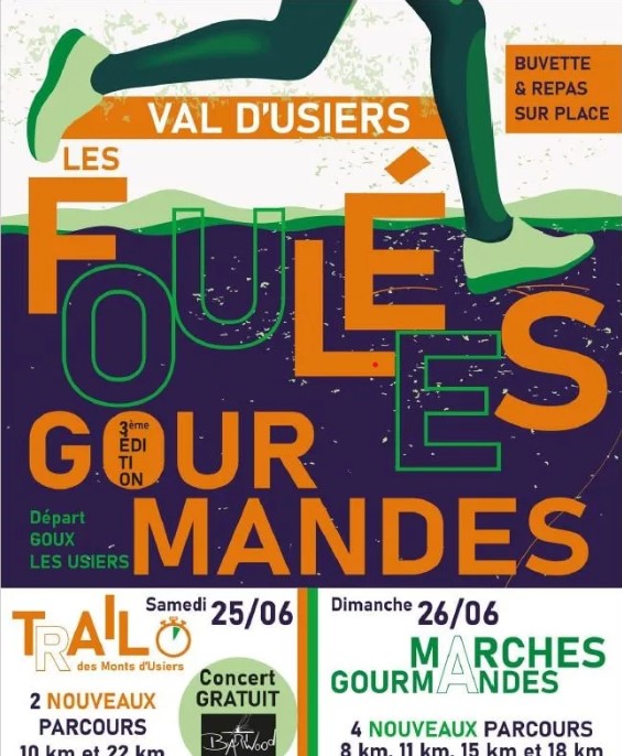 Les monts d’Usiers – Foulées Gourmandes Les monts d'Usiers - Foulées Gourmandes
