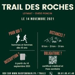 Trail des Roches - Poncin