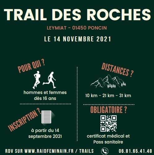 Trail des Roches – Poncin Trail des Roches - Poncin