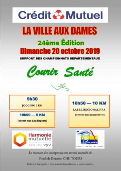 Courir sante - La ville aux Dames