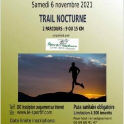 Trail nocturne Saint bris le vineux