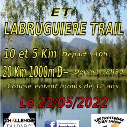 En laure en courant - Labruguière trail