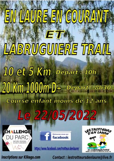 En laure en courant - Labruguière trail