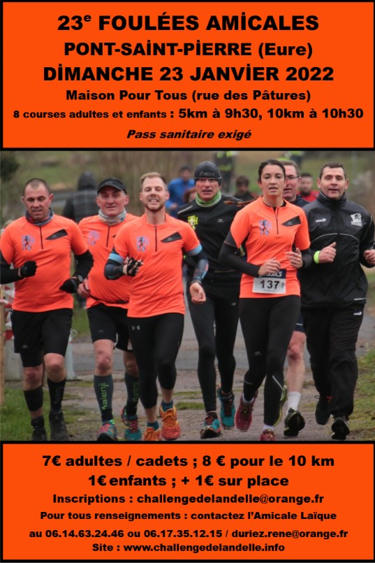 Foulées Amicales de Pont Saint Pierre Foulées Amicales de Pont Saint Pierre