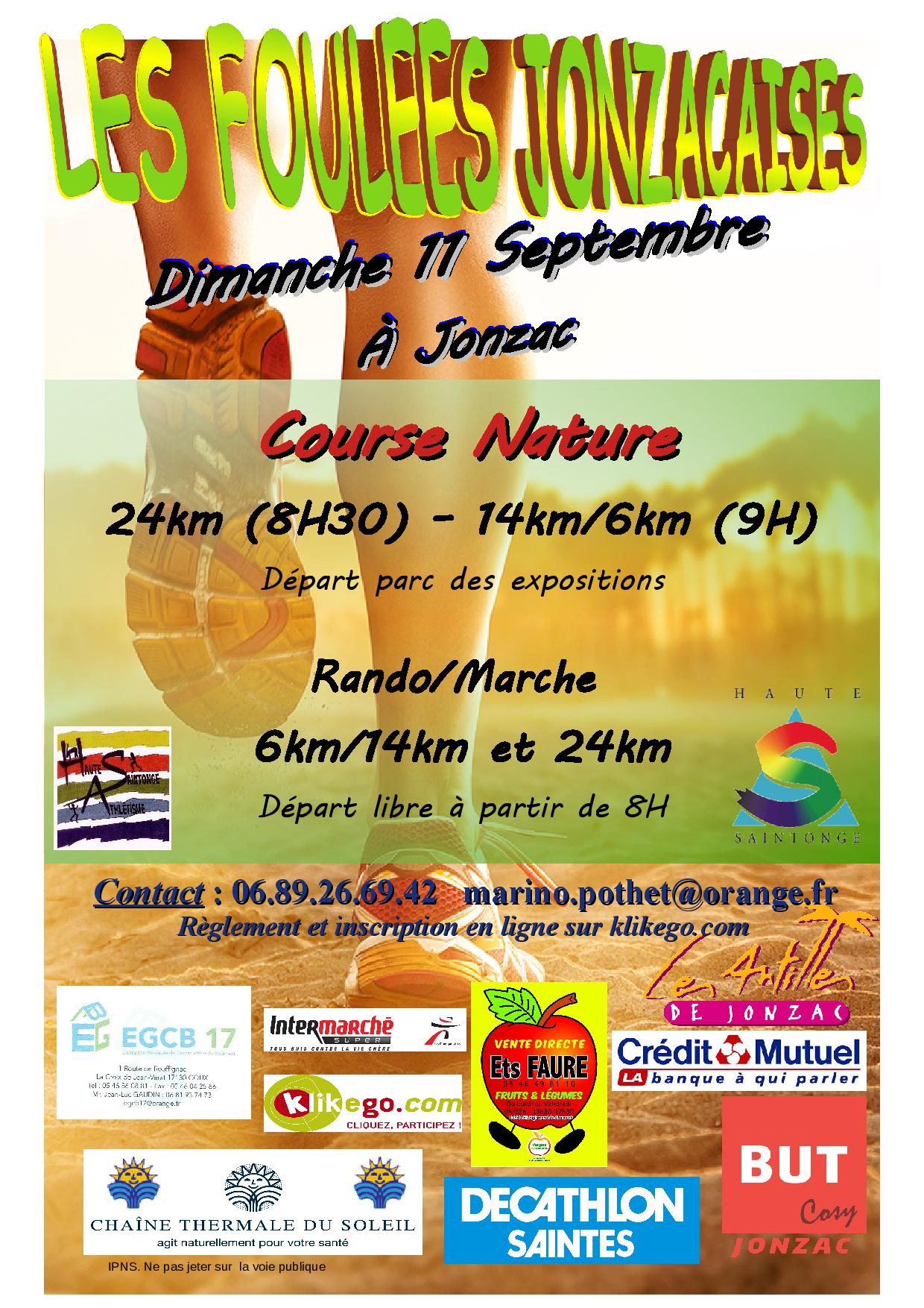 Foulées Jonzacaises Foulées Jonzacaises