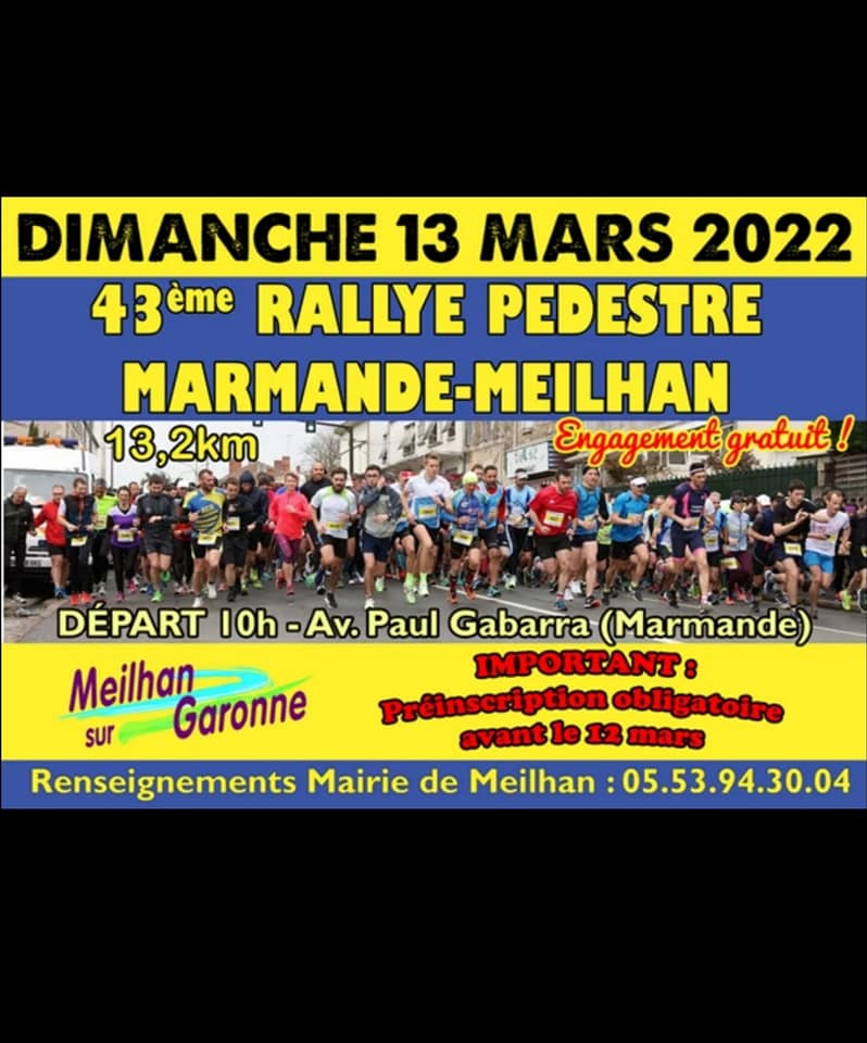 Rallye pedestre Marmande Meilhan Rallye pedestre Marmande Meilhan