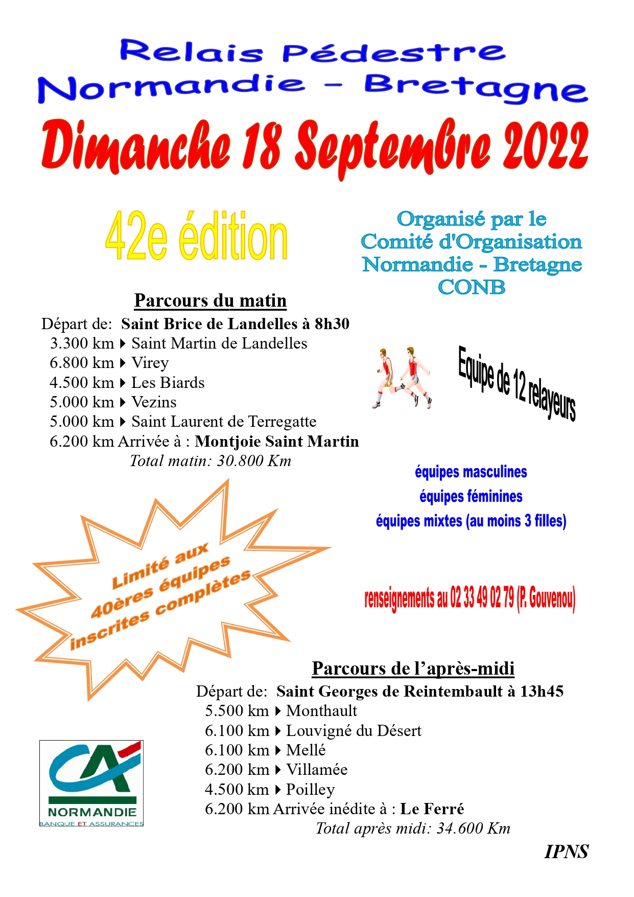 Relais pédestre Normandie Bretagne Relais pédestre Normandie Bretagne