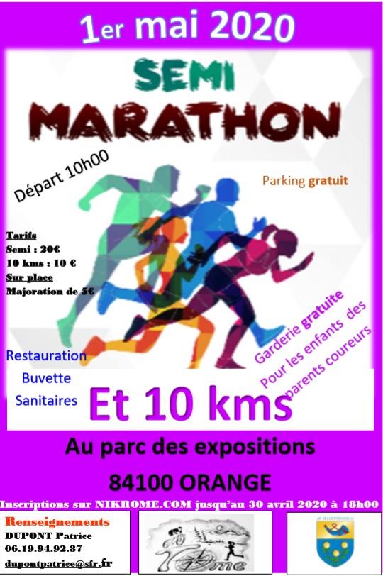 Semi marathon d’Orange Semi marathon d'Orange