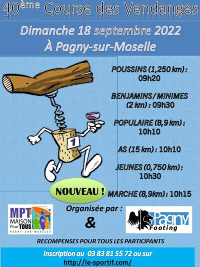 course des vendanges - Pagny sur Moselle