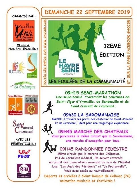 Foulées de la communauté - Saint Romain de Colbosc