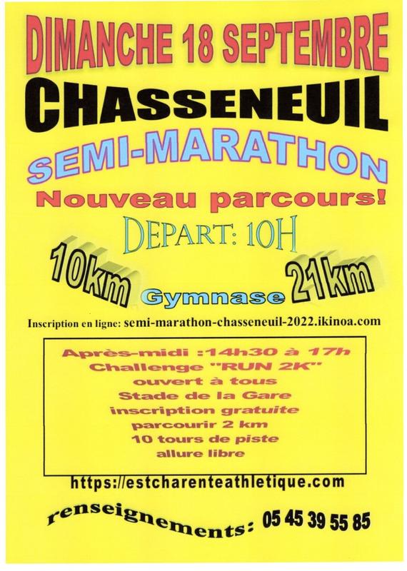 Semi marathon de Chasseneuil Semi marathon de Chasseneuil