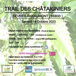 Trail des châtaigniers - Sevres Anxaumont