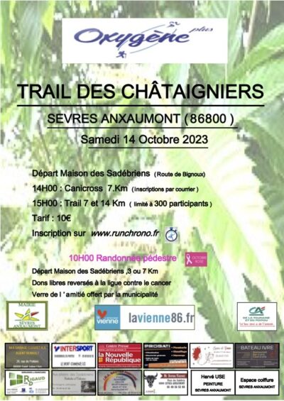 Trail des châtaigniers - Sevres Anxaumont