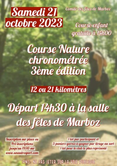 course nature Marboz