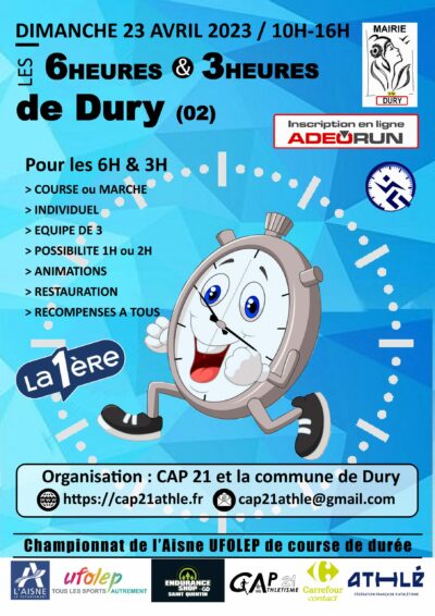 6h et 3h de Dury