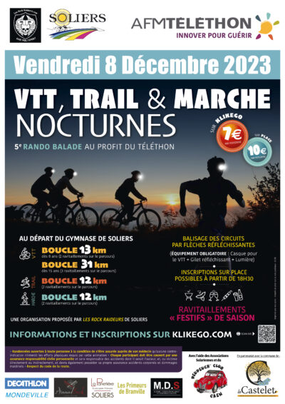 Trail nocturnes - Soliers