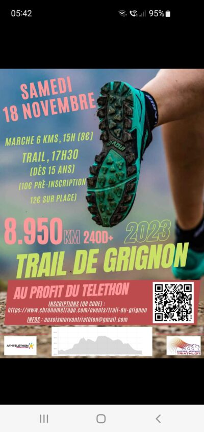 Trail du Telethon - Grignon