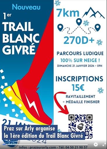 Trail blanc givré - Praz sur Arly