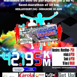 Run in park marathon festif